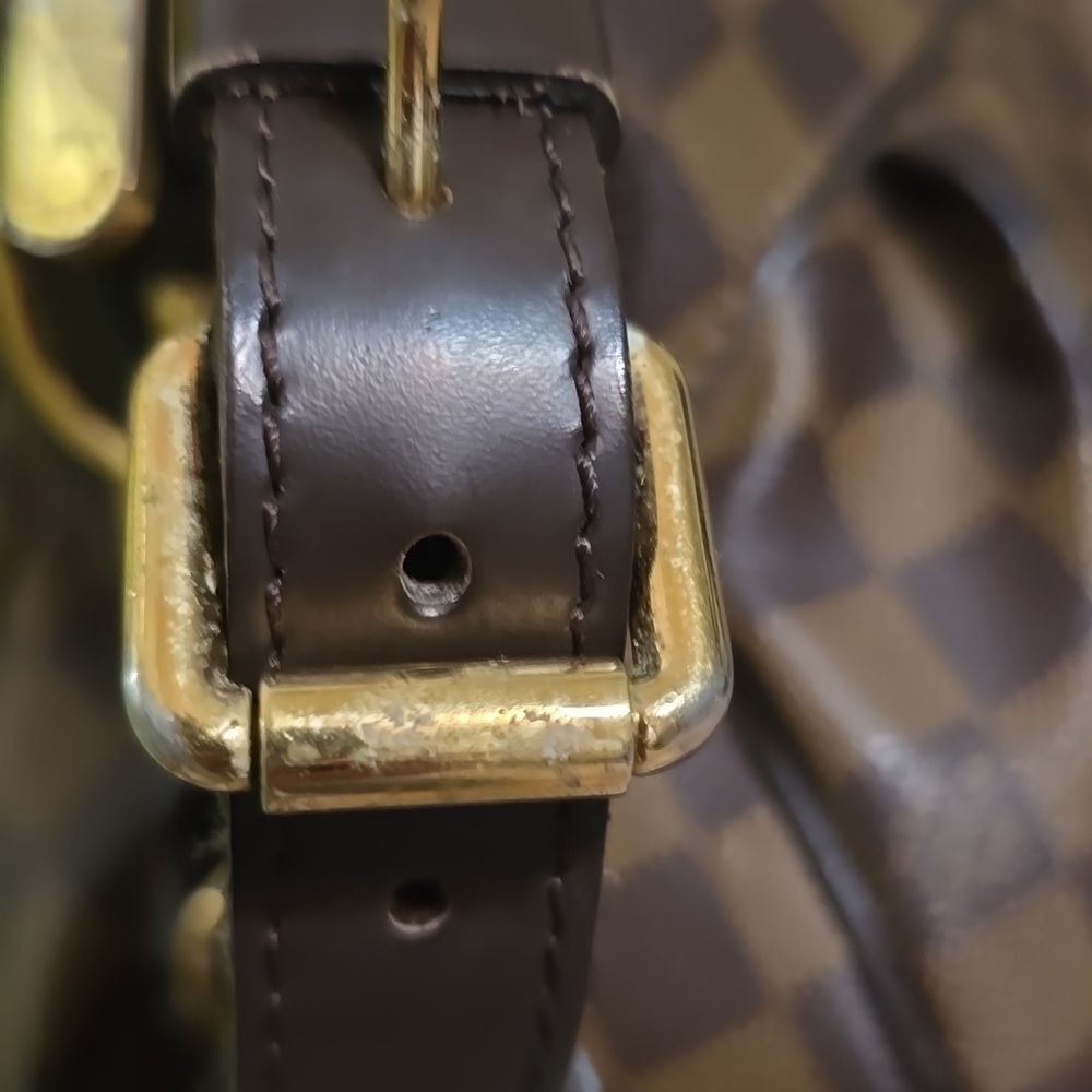 Louis Vuitton Trevi PM Damier Ebene Canvas Satchel Bag/W Crossbody Strap & COA - Picture 9 of 16